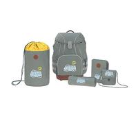 Lässig Set di Zaini Scolastici con Borsa Sportiva, Astuccio, Portamatite, Borsa da Ginnastica e Astuccio per il Petto a Partire da 6 anni; Set di Zaini Scolastici Adventure Bus