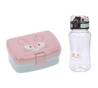 LÄSSIG Set pranzo con contenitore per il pranzo e borraccia (460 ml)/About Friends Chinchilla