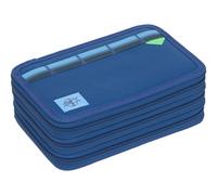Lässig Unique School Triple Pencil Case Slim Dark Blue