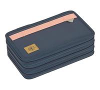 Lässig Unique School Triple Pencil Case Unique Dark Blue