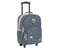 Lässig Valigia per bambini Trolley da viaggio con barra telescopica e ruote per bambini Bagaglio a mano/Trolley Happy Prints Blu scuro