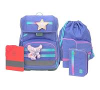 Lässig zaino della scuola copertura antipioggia Light Unique School Set 7 -pezzi Cloud lilac porpora