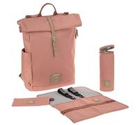 LÄSSIG Zaino fasciatoio Borsa fasciatoio con fasciatoio, attacco per carrozzina, portabiberon Prodotto in modo sostenibile/Rolltop Backpack cannella