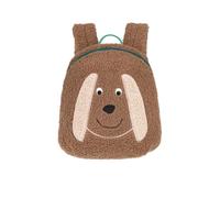 LÄSSIG Zaino per l'asilo Tiny Team Cane 3,5L, marrone | Zaino per bambini 3,5 l per l'asilo, spallacci imbottiti e cinturino pettorale, porta borraccia, a partire dai 3 anni