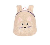 LÄSSIG Zaino per l'asilo Tiny Team Gatto 3,5L, beige | Zaino per bambini 3,5 l per l'asilo, spallacci imbottiti e cinturino pettorale, porta borraccia, a partire dai 3 anni