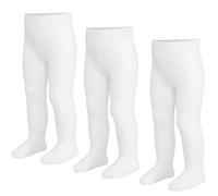 LAETBBE Collant per bambini, in cotone, per bambini, collant per bambini, calze calde, leggings per ragazze, 6 mesi-6 anni., #5 Bianco, 2-4 Jahre