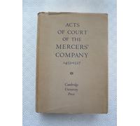 Laetitia Lyell Acts of Court of the Mercers' Company 1453-1527 (Tascabile)