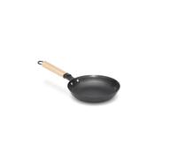 lätt Home Padelle in Ghisa Antiaderente Senza PFOA. Padelle per Piano Induzione, Elettrico, Gas e Forno. Manico in legno estraibile (Manico Legno, 20 cm)