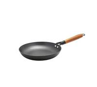Lätt Home - Padella in Ghisa Antiadente 24 cm di Diametro - Adatta per Induzione, Vetroceramica, Gas, Forno, Griglia e Lavastoviglie - Manico Removibile in Legno di Acacia - Senza PFOA e PTFE
