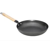 lätt Home Padelle in Ghisa Antiaderente Senza PFOA. Padelle per Piano Induzione, Elettrico, Gas e Forno. Manico in legno estraibile (Manico Legno, 28 cm)