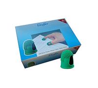 Läufer 77119 - Spatola per foglie, misura 1, Ø 12 mm, verde, senza lattice, con bordi in gomma, confezione da 100 pezzi