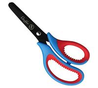 Läufer 87226 Forbici ergonomiche per bambini, scuola a partire dalla 1° grado, rosso/blu, per destrorsi, forbici con punta rotonda
