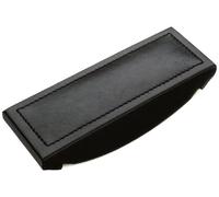 Läufer Ambiente MODENA 32016 - Tampone per timbri, 16,5 x 7 x 2,5 cm, in vera pelle, colore: Nero