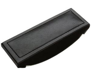 Läufer Ambiente MODENA 32016 - Tampone per timbri, 16,5 x 7 x 2,5 cm, in vera pelle, colore: Nero