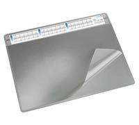 Läufer Durella 47653 scrivania con calendario, morbido, 65 x 50 cm, colore: grigio