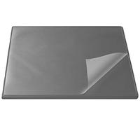 Läufer Durella Flexoplan 44623 - Sottomano con protezione bordi e rivestimento trasparente, 52 x 65 cm, antiscivolo, colore: Grigio