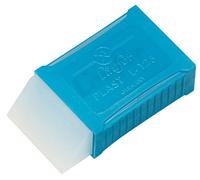 Läufer, gomma per cancellare 69392 Plast L-125, con guaina in plastica, tagliata obliquamente, trasparente