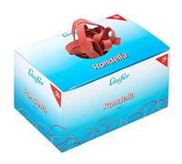 Läufer Rondella 51341 - Elastici, 130 x 10 mm, diametro 85 mm, anelli di gomma larghi 10 mm, scatola da 1 kg, colore: Rosso