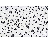 LaFab Tessuto al Metro: Pelliccia Sintetica Cavallino Rasato Liscio maculato Bianco e Nero