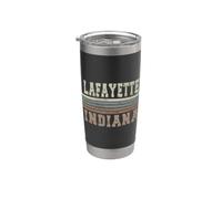 Lafayette Indiana retrò Bicchiere termico in acciaio inox doppia parete