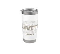 Lafayette Indiana vintage Bicchiere termico in acciaio inox doppia parete