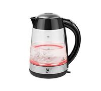 Lafe Bollitore CEG015 Nero Trasparente Argento Vetro Plastica 2200 W 1,7 L