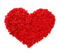 Lafefe - 1200 petali di rosa artificiali, petali di rosa usa e getta per matrimoni, petali di rosa rossa per matrimoni, San Valentino, compleanno, centrotavola - Rosso