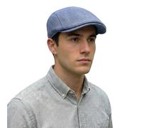 Lafefe Cappellini Piatti da Uomo, Blu, Taglia Unica