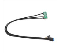 Lafeier 60 centimetri Front Case Panel USB3.0+USB3.0+HD Audio Jack Porte I/O Board+Filo interno USB Bezel Line DIY Extension