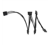 Lafeier Cavo di alimentazione da IDE a 5 porte Molex Multi SATA Port 18AWG cavo per hard disk HDD SSD PC