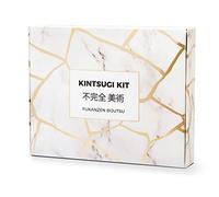 Laffair Kit di riparazione Kintsugi - Riparazione ciotole in ceramica con colla in resina in polvere dorata, porta arte giapponese a casa tua