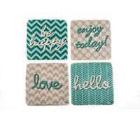 Lafinesse Em5241 - Sottobicchieri in pietra per caldo o freddo Em5241, in gres porcellanato