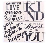 Lafinesse Em6065 - Sottobicchieri in pietra per caldo o freddo Em6065, in gres porcellanato