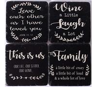 Lafinesse em7111 Stone Sottobicchieri per Caldo o freddo-em7111, Terraglia