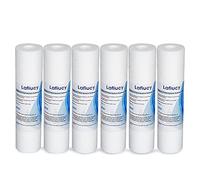 Lafiucy 5 Micron 10" x 2,5" cartuccia di sostituzione del filtro dell'acqua a sedimento per tutta la casa compatibile con l'unità a osmosi inversa da 10 pollici, 6pack