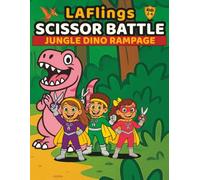 LAFlings Scissor Battle: Jungle Dino Rampage: A Scissor Skills Adventure for Kids