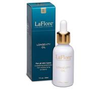 LaFlore Longevity Oil - Olio viso ricco di umidità - Miscela botanica lenitiva per nutrire e illuminare la pelle - Antiossidante, antinfiammatorio, potenziante immunitario - Vegano, cruelty-free, per