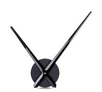 Lafocuse 3D Lancette Orologio da Parete Grande DIY, Silenzioso Metallo Orologio da Muro Particolari Moderni, Orologio Meccanismo Fai da Te Decorativo per Soggiorno Bar Casa Cucina, Nero