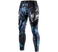 Lafroi, Leggings da Uomo YSK08, ad Asciugatura Rapida, a Compressione e Aderenti Comandante XXL