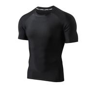 LAFROI Maglia a Compressione da Nuoto da Uomo a Maniche Corte UPF 50+ BJJ Rash Guard