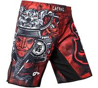 LAFROI - Pantaloni da MMA, Boxe, Cross Training e Altri Sport da Combattimento, con Coulisse e Tasca, QJK01, Warrior, M