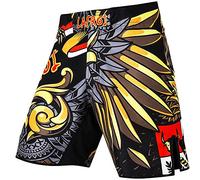LAFROI QJK01 Pantaloni da MMA, Boxe, Cross Training e Altri Sport da Combattimento, con Coulisse e Tasca