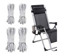 Lafuma - 4 corde elastiche universali per lettino da sole, cavo di ricambio universale per poltrona relax da giardino, corda in gomma Lafuma