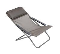 Lafuma Mobilier Chaise longue, pieghevole e regolabile, Transabed, Batyline, Grafite, LFM2863_8717