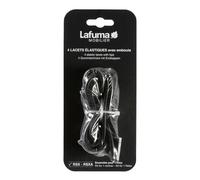 Lafuma Mobilier RSX Set di Elastici con Gommino di Chiusura per Sedie Pieghevoli, Nero, 23x8x4 cm