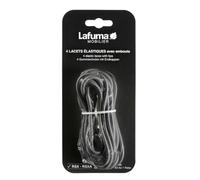 Lafuma Mobilier Set di 4 Lacci Elastici con Punte, Nero, 2x60 cm e 2x120 cm, LFM5065_9406