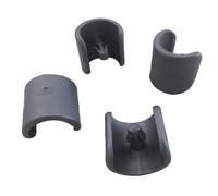 Lafuma Mobilier Set di 4 piedini per sedie a sdraio, Diametro: 20 mm, Colore: Antracite, LFM2843-1229
