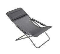 Sedia pieghevole Lafuma Mobilier Transabed Batyline Duo grigio grafite