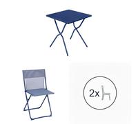 Lafuma Set tavolo e 2 sedie Balcony colorblock indigo
