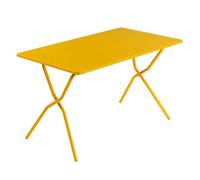 Lafuma Tavolo da giardino pieghevole 120x70xh72cm Balcony Acciaio Giallo Miel